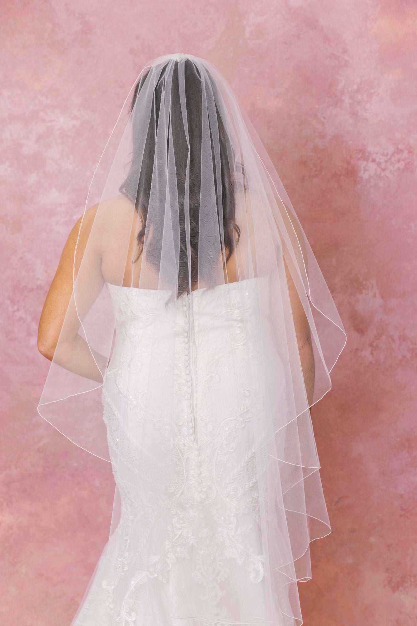 Rose Fingertip Veil