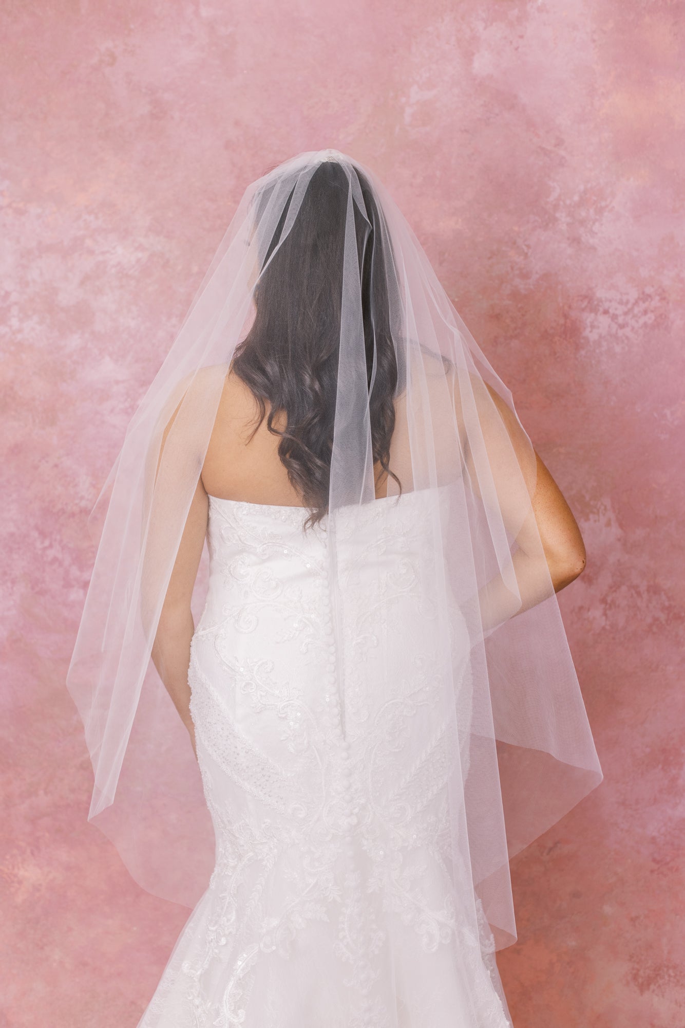 Rose Fingertip Veil