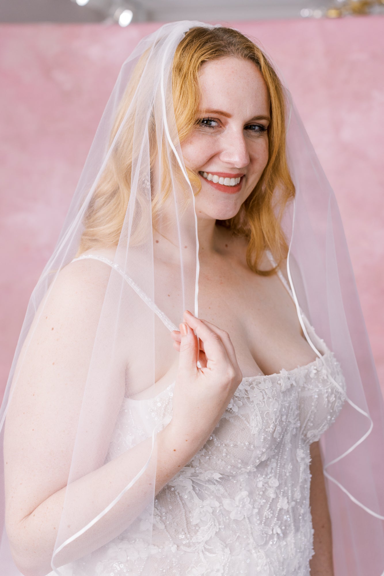 Rose Fingertip Veil