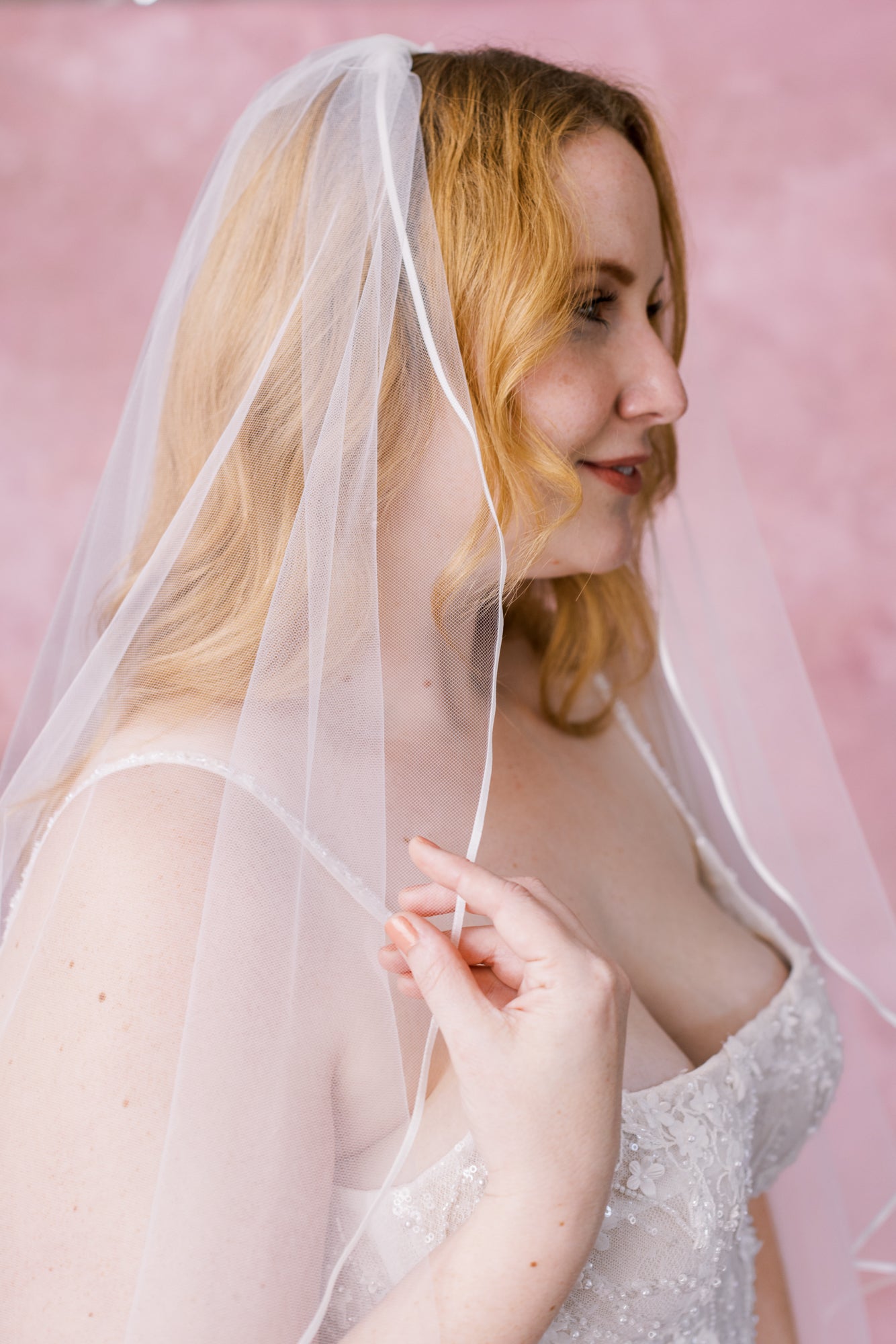 Rose Fingertip Veil